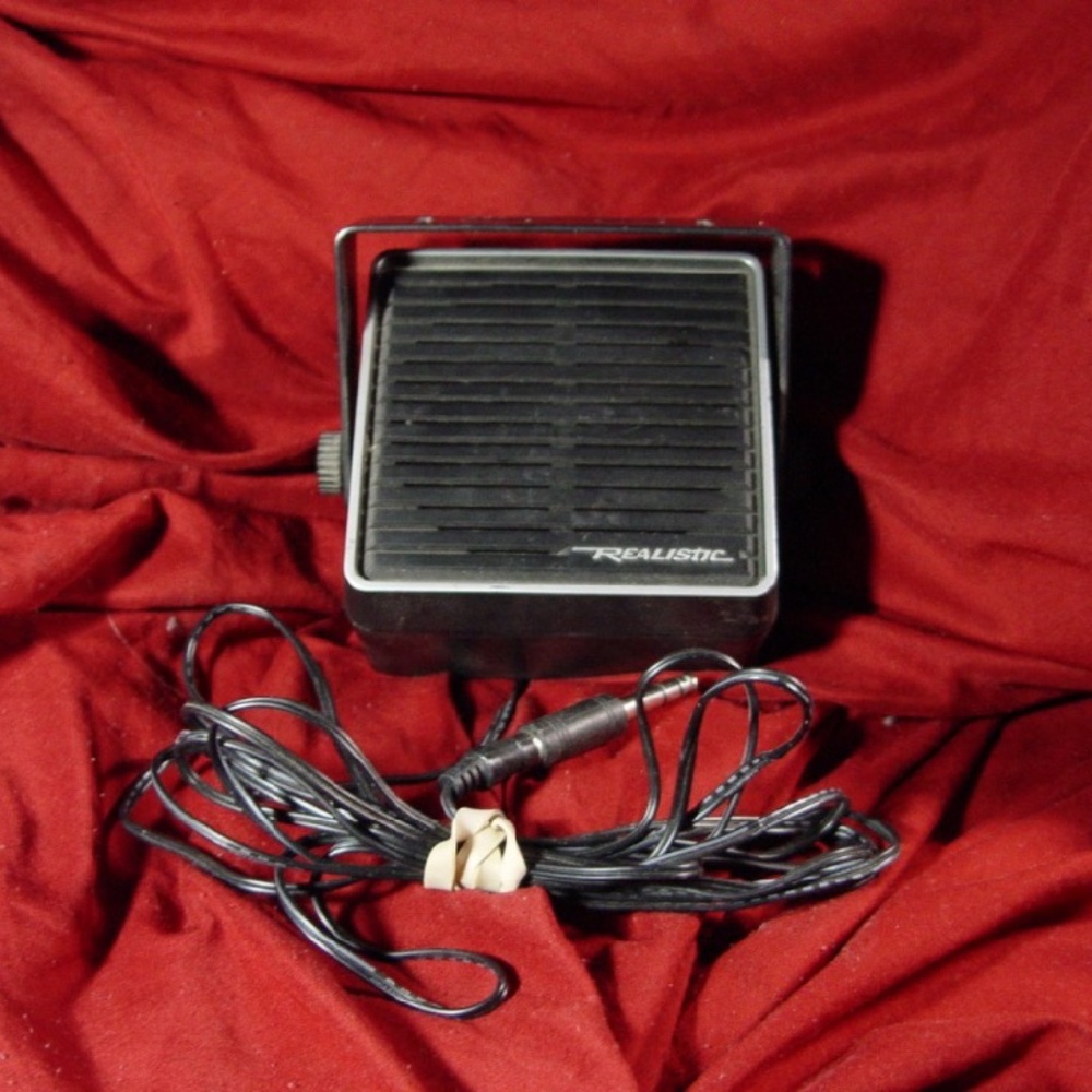 Vintage Realistic CB Scanner extension speaker Ham radio speaker radio shack